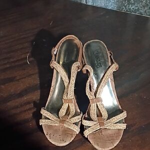 Carlos By Carlos Santana Braided Tan Sandals